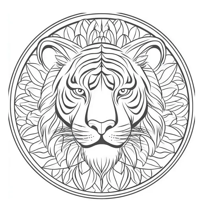 Mandalas Tigre 46